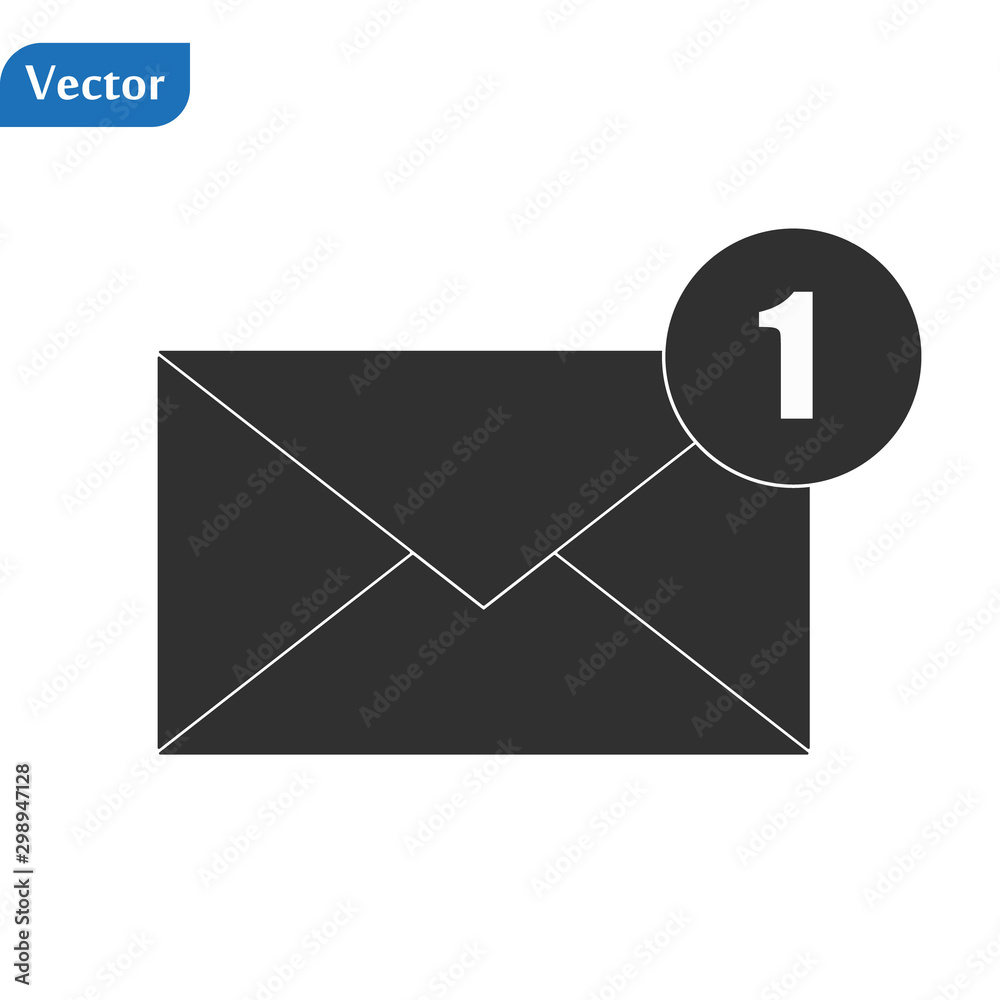 Envelope Icon in trendy flat style isolated on grey background. Mail symbol for your web site design, logo, app, UI. Vector illustration, EPS10. Envelope Icon in trendy flat style isolated on grey background. Mail symbol for your web site design, logo, app, UI. Vector illustration, EPS10.