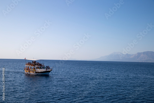 yacht in the mediterranean sea