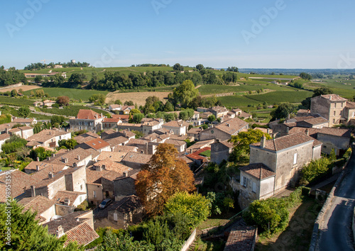 Photographie Panoramic view of St Emilion, France