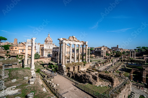 Roman Forum, or Forum Romanum, as seen from the Capitolium hill