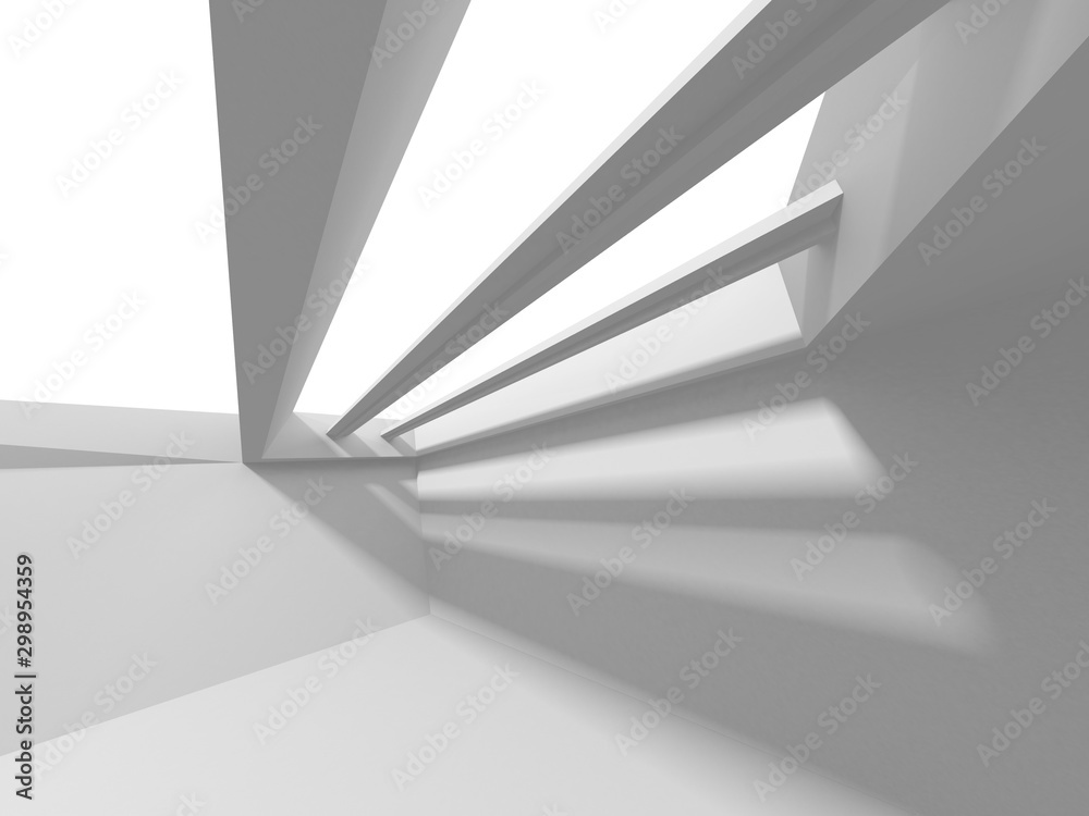 Futuristic White Architecture Design Background Futuristic White Architecture Design Background