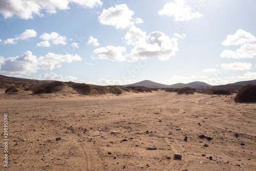 Desert and blue sky