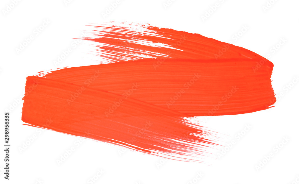 Red paint brush texture