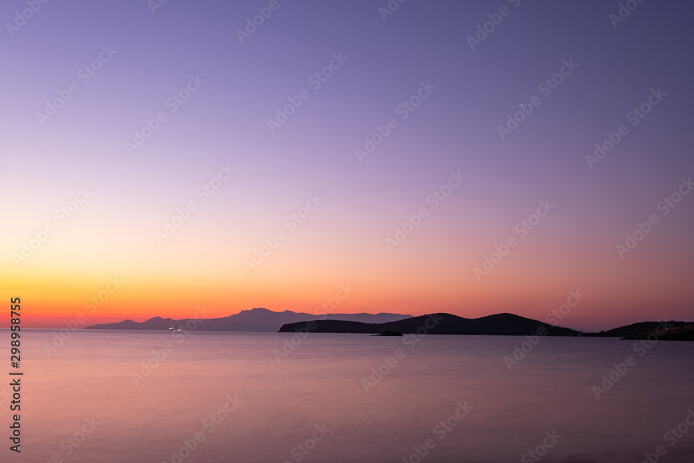 Beautiful landscape of the the Aegean sea 