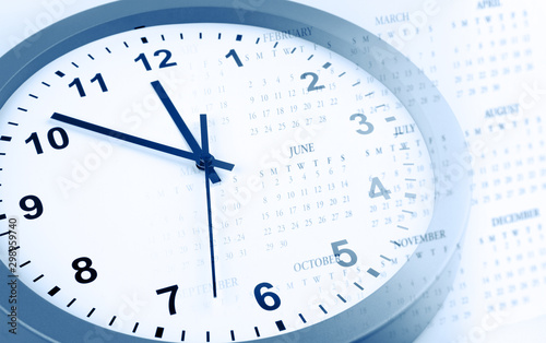 Wallpaper Mural Clock and calendar Torontodigital.ca