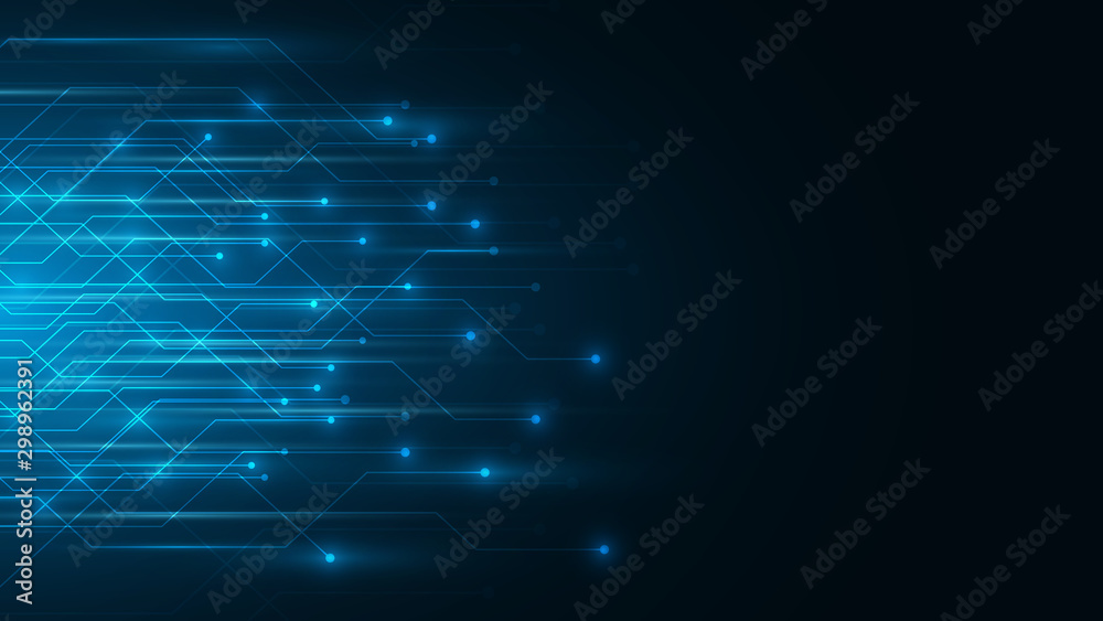 blue abstract technology cyberspace background,speed data transfer background,big data analysis concept