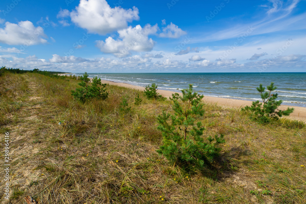 Baltic sea. Beautiful landscape. View of coastline.