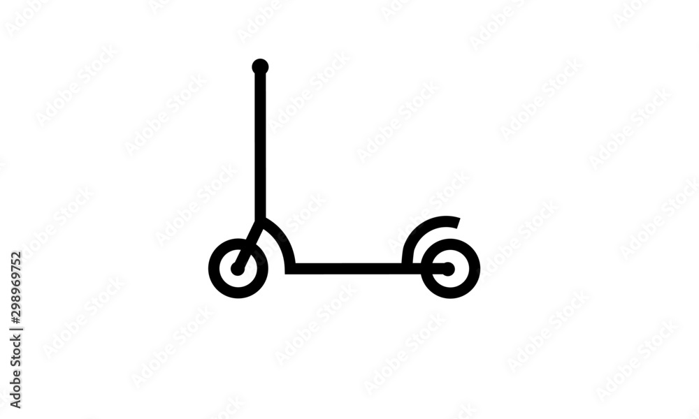Monoline Vector Scooter Monoline Vector Scooter
