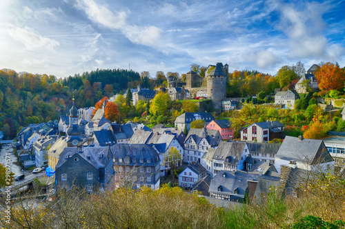 Monschau in der Eifel im Herbst
