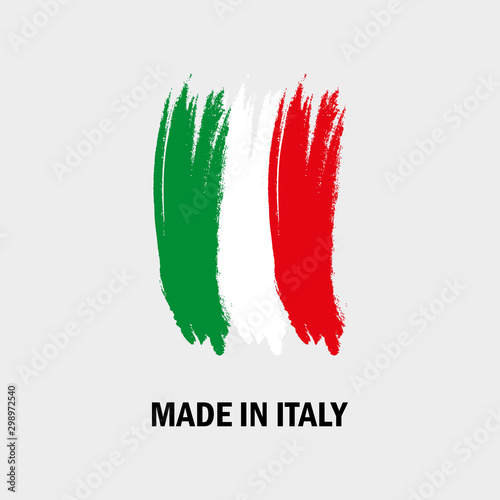Vector illustration of made in Italy label