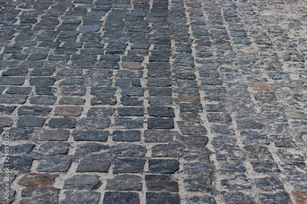 Granite Brick Pavement texture close up Granite Brick Pavement texture close up
