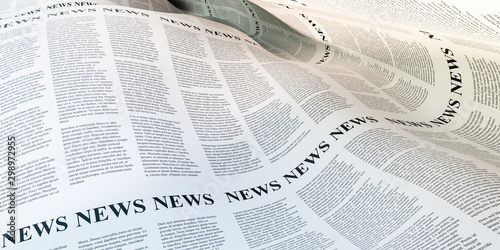 Abstract newspaper background, original 3d rendering
