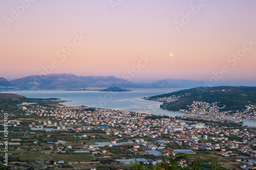 Panorama Trogir and Split in Croatia