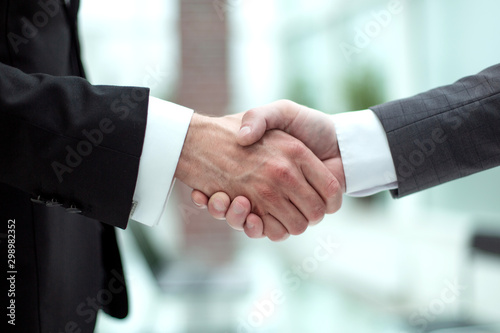 businessman meeting his business partner in the office