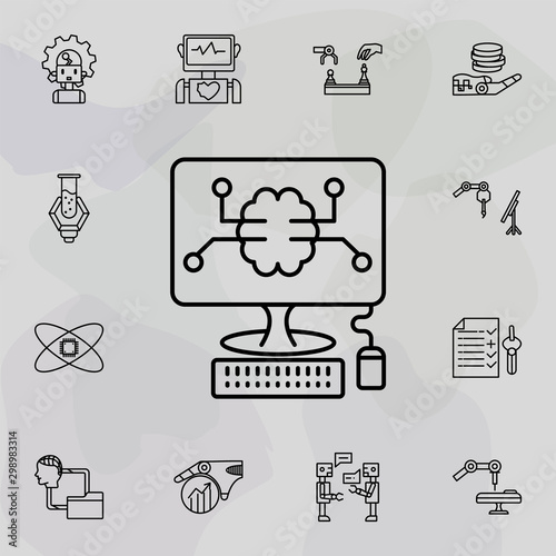 Boat, dinghy, fishing, rafting icon. Universal set of artifical intelligence for website design and development, app development