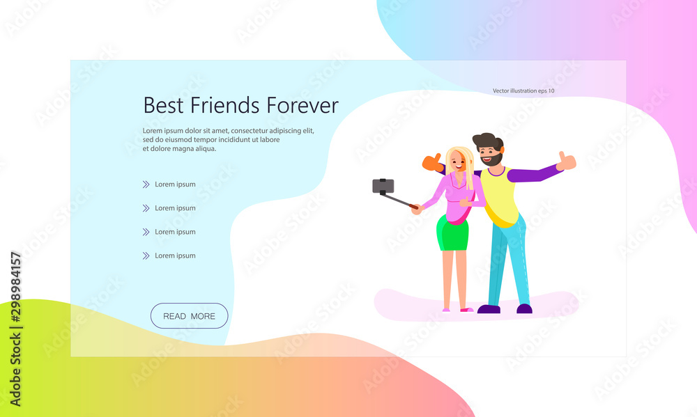 Landing page true friends