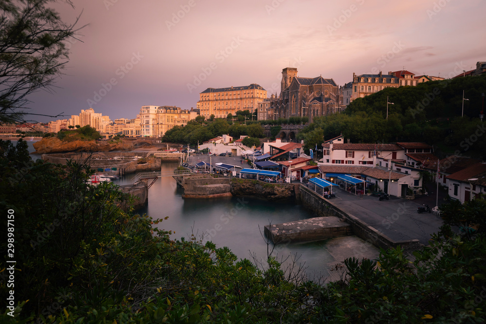 City of Biarritz with its beautiful coast, at the North Basque Country.