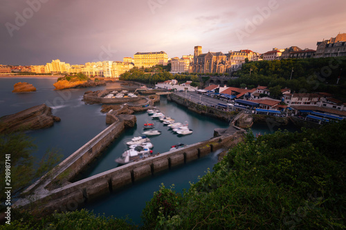 City of Biarritz with its beautiful coast, at the North Basque Country.