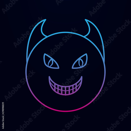 Demon autarch nolan icon. Simple thin line, outline vector of angel and demon icons for ui and ux, website or mobile application