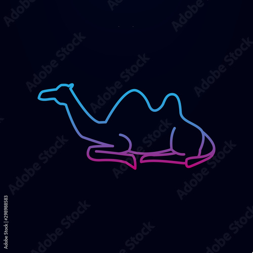 Camel nolan icon. Simple thin line, outline vector of arabian icons for ui and ux, website or mobile application
