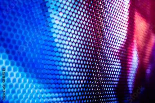 CloseUp LED blurred screen. LED soft focus background. abstract background ideal for design. photo