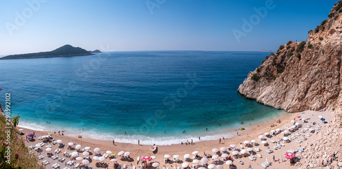 Fototapeta Naklejka Na Ścianę i Meble -  Kaputas Beach is famous beach of the world in Kas, Antalya.
