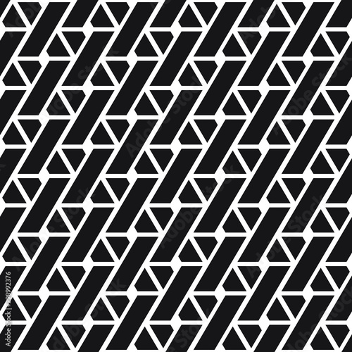 Vintage trellis pattern, seamless fabric print, linear seamless print, black and white vector illustration.