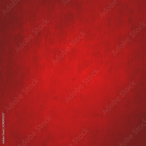 abstract red background design or old Christmas paper with vintage grunge border texture and soft lighting on center
