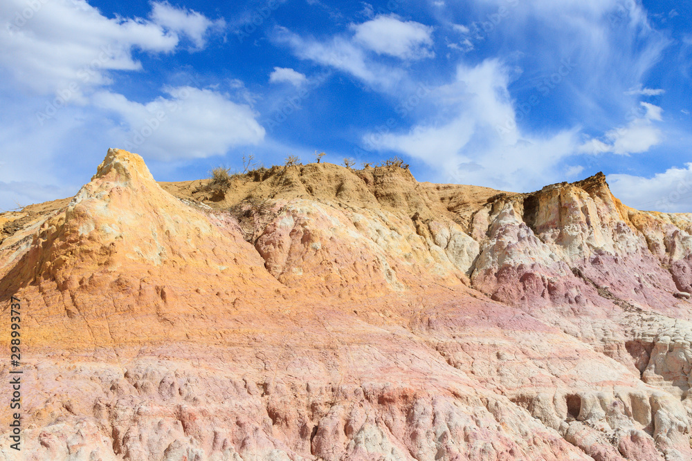 Colorful Geological Rock Formations in Calhan, Colorado