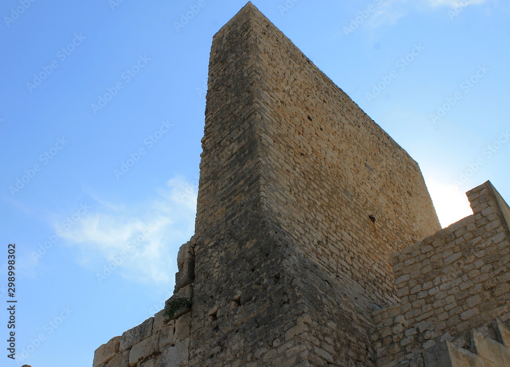 Korikos fortress in the Turkish province of Mersin on the Mediterranean coast, ancient ruins