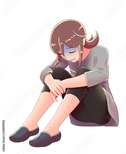 少女 がっかり Stock イラスト Adobe Stock