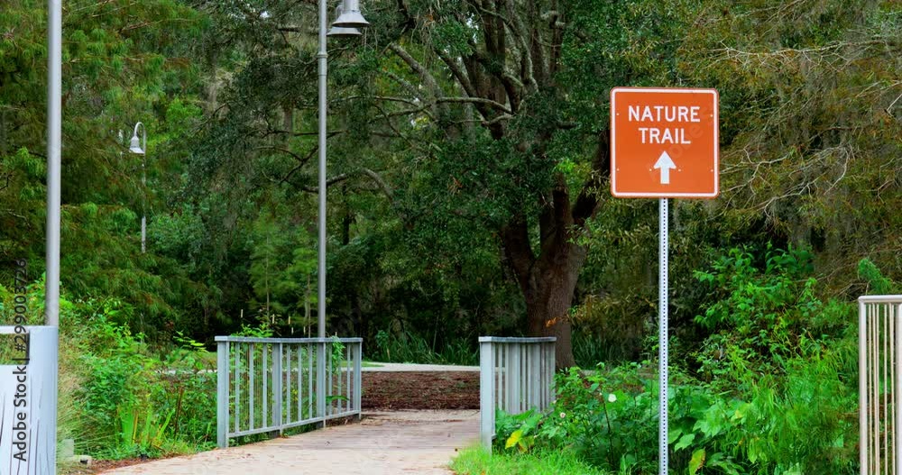Natural trail sign Natural trail sign
