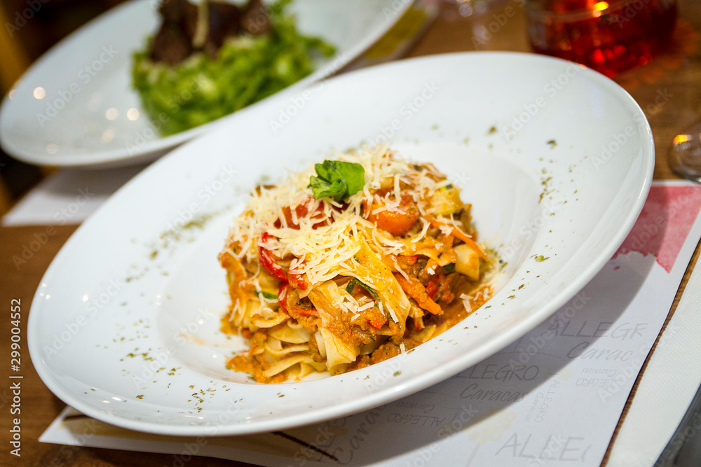 pasta with sauce pasta with sauce