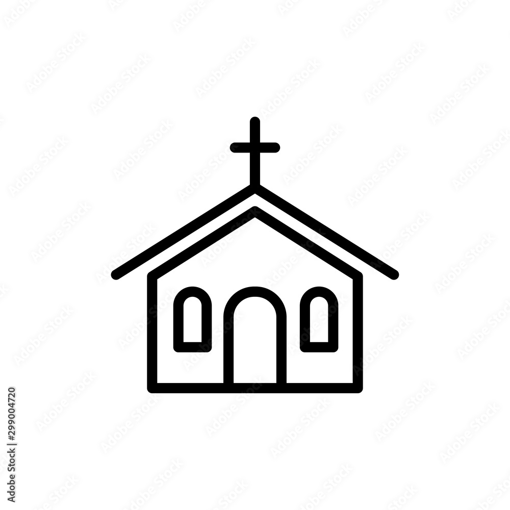 Church building icon Church building icon