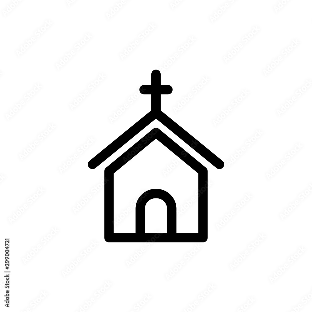 Church building icon Church building icon