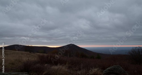 Sunrise over Mount Pleasant - Appalachian Trail - Amherst County, VA - Time lapse photo