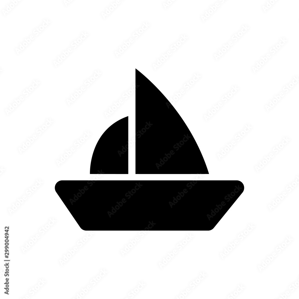 Fotografie Yacht icon trendy