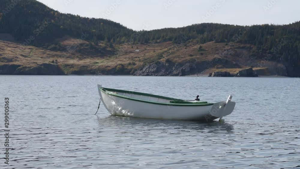 old fishing boat moored in Trinity Bay, Newfoundland and Labrador, Canada. old fishing boat moored in Trinity Bay, Newfoundland and Labrador, Canada.