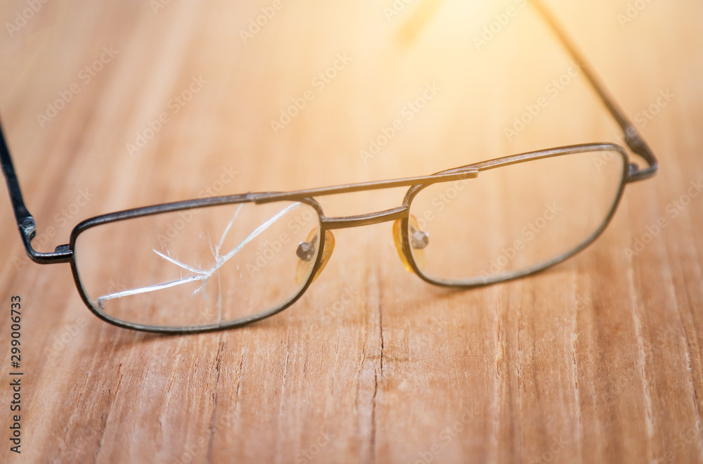 Old damage glasses from long using Old damage glasses from long using