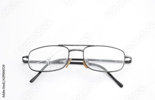 Old damage glasses from long using 