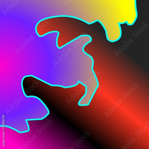 Abstract background with colorful design