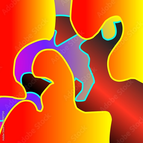 Abstract background with colorful design