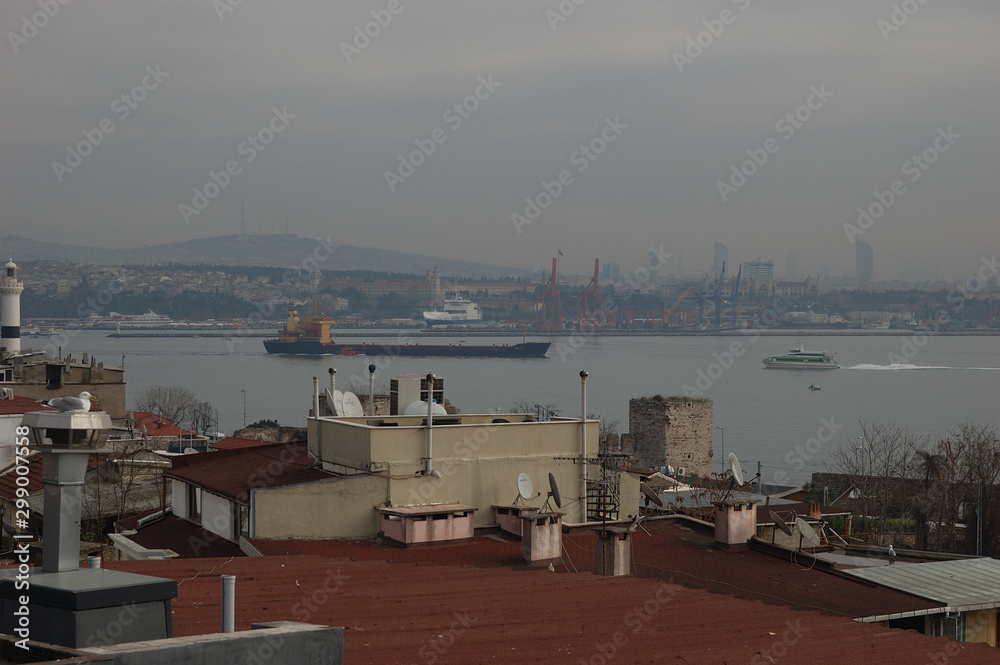 The cityscape of Istanbul, Turkey