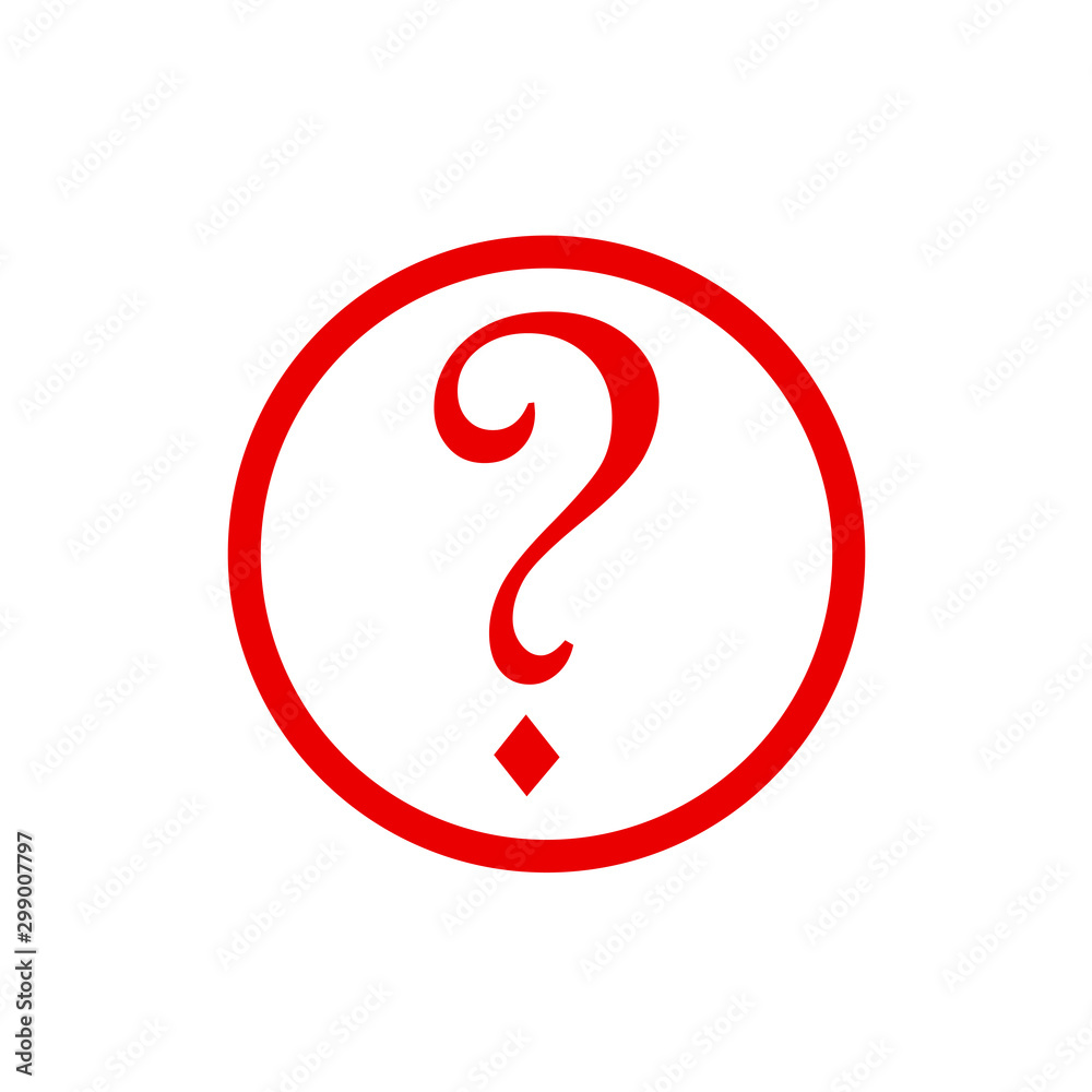 Question mark icon vector isolated symbol illustration EPS 10 Question mark icon vector isolated symbol illustration EPS 10