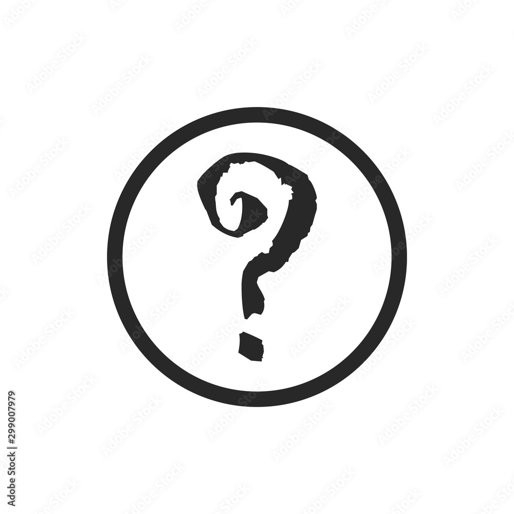 Question mark icon vector isolated symbol illustration EPS 10 Question mark icon vector isolated symbol illustration EPS 10