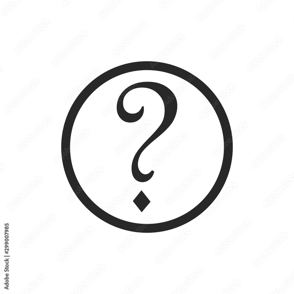 Question mark icon vector isolated symbol illustration EPS 10 Question mark icon vector isolated symbol illustration EPS 10