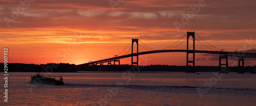 Bridge at sunset © EvanK