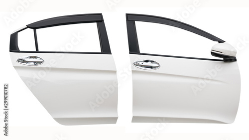 car door isolated on white background with clip path