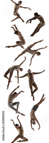 Obraz na plátně The group of modern ballet dancers