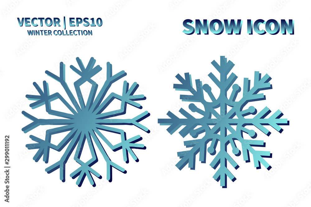 Snowflake vector icon set. Christmas and winter snow flake element collection. Isolated flat new year holiday decoration illustration template. Cold weather object design silhouette symbol Snowflake vector icon set. Christmas and winter snow flake element collection. Isolated flat new year holiday decoration illustration template. Cold weather object design silhouette symbol